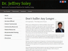 Tablet Screenshot of drjeffreysoley.com